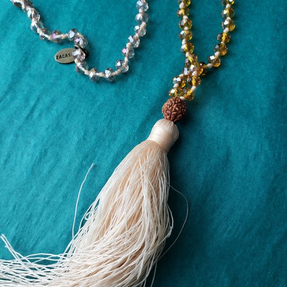 2/40$ Zacasha boho long tassel necklace with crystals - Picture 7 of 7